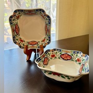 Two Vintage Chinoiserie Bowl.